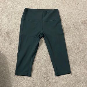 Lululemon Wunder Under Full On Luon green